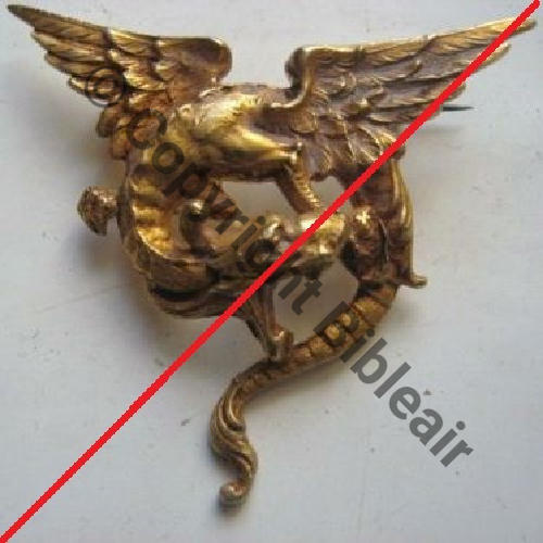 NI SPA.158 NI ESCADRILLE INDO Laiton Eping bascule Dos lisse Embouti Src.valislaeta 422Eur11.10 en a vendu 3 a 300Eur